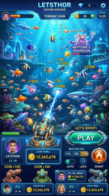 Screenshot antarmuka awal letsthor yang ramah pengguna.